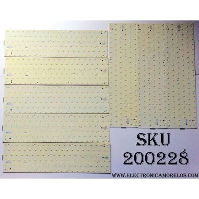 KIT DE LED`S PARA TV (8 PIEZAS) / VIZIO FGA403 / LATHT550RALZB / DC FGA403 0199 AFGFGAC / LATHT550RALZB / LATHT550RALZB VER 1.0 / (3PDAA1003A-R) / 3PDAA1003A-R / PANEL LC550DUH (SC)(M1) / MODELO XVT553SV